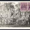 Australia NW PACIFIC ISLANDS RP Postcard 1924 KGV Overprint VIEW SIDE Use MC342 - Image 3