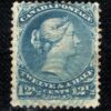 CANADA QV Stamp SG51 12½c Bright Blue (1868) BLUE CANCEL Used Cat £130++ RBLUE55 - Image 5