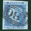 GB 1841 TWO PENCE BLUE SG.14var 2d Plate 4 (MC) THIN PAPER ES14q Cat £225 RBR65 - Image 5