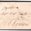 GB PACKET LETTER Rate *6s/8d Per Oz* London MARITIME Cover ex Hamburg 1828 M92a