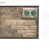 GB QV Jubilees Cover 1901 Hand-illustrated *TRIBAL ORNAMENT* Clapham Duplex 625d - Image 4