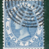 GB QV SG.119 2s Deep Blue (1867) Superb SPIDER'S WEB TELEGRAPHIC Cat£240+ PIRED7 - Image 5