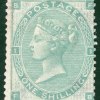 GB QV Stamp SG.90 1s Green (Plate 1=Plate 2) FB (1862) Mint MM Cat £3,200- RBR6