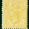 Australia States QUEENSLAND SG169a 4d *PENGE* Variety Mint STRIP c£425+ GRBLUE85 - Image 9