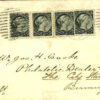 CANADA SUPERB MIXED QUEENS FRANKING 3c Stationery Cover Birmingham 1893 W28b