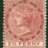 DOMINICA QV Stamp SG.6 2½d Red-brown Wmk CC (1879) Mint MM Cat £250 GRBLUE80