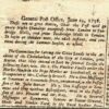 GB 1738 GPO Early Postal Notice Entry Mails Tunbridge Wells London Gazette H187
