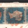 GB 1840 2d PALE BLUE STRIP (CL-EL) Cover PLYMOUTH MX Devon SG.6 Cat £4,950- 110h - Image 11