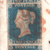 GB 1840 2d PALE BLUE STRIP (CL-EL) Cover PLYMOUTH MX Devon SG.6 Cat £4,950- 110h - Image 4