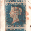 GB 1840 2d PALE BLUE STRIP (CL-EL) Cover PLYMOUTH MX Devon SG.6 Cat £4,950- 110h - Image 5