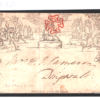 GB 1840 MULREADY *MAY DATE* Envelope Edinburgh MX Cover WAFER SEAL c£1,200- 832a - Image 9