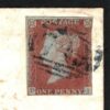 GB Cover Bucks Stony Stratford *749* BLUE NUMERAL Fine Strike London 1850 N108a - Image 3