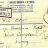 GB Kent Dover REGISTERED Croydon RP65F 1947 {samwells-covers} E218