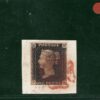 GB PENNY INTENSE BLACK 1840 QV SG.1 1d Plate 6 (SA) RE-ENTRY Piece c£525 BRRED95 - Image 5