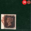 GB PENNY INTENSE BLACK 1840 QV Stamp SG.1 1d Plate 8 (QF) Red MX Cat £650 RBR24 - Image 5