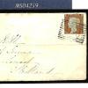 GB PENNY RED IMPERF *Fraudulent Re-Use* 1849 Cover Scots Numeral RARE SG8 MS4259 - Image 3