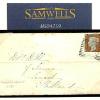 GB PENNY RED IMPERF *Fraudulent Re-Use* 1849 Cover Scots Numeral RARE SG8 MS4259 - Image 4