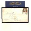 GB PENNY RED IMPERF *Fraudulent Re-Use* 1849 Cover Scots Numeral RARE SG8 MS4259 - Image 7