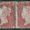 GB PENNY RED USED ABROAD CRIMEAN WAR Military SG.17 Pair *X-CROWN-X* Rare RRED81