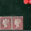 GB PENNY RED USED ABROAD CRIMEAN WAR Military SG.17 Pair *X-CROWN-X* Rare RRED81 - Image 4