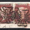 GB QV PENNY RED SG.7 1d Plate 10 (OG-OH) Plate 8 (BA-BB) PAIRS Cat £1,075- SS684 - Image 6