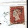 GB SCOTLAND Cover Dull Blue *273* NUMERAL Oban Scarce Coloured Cancel 1849 C175a - Image 3