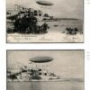 MONACO PIONEER AVIATION Cards{2} 1902 *SANTOS-DUMONT* Airship Test Flights EP485