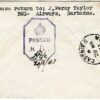 BARBADOS First Flight Cover ST LUCIA FFC 1943 Castries BWIA Air WW2 CENSOR EP520 - Image 3