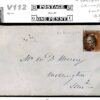 GB 1849 Cover PENNY RED RE-ENTRY *Plate 87* (GI) London {samwells-covers}V112 - Image 4