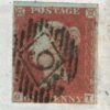 GB 1849 Cover PENNY RED RE-ENTRY *Plate 87* (GI) London {samwells-covers}V112 - Image 6