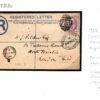 GB CHES Cover RARE NUMERAL *733* Stockport 1885 *Marple Bridge* Registered N153c - Image 4