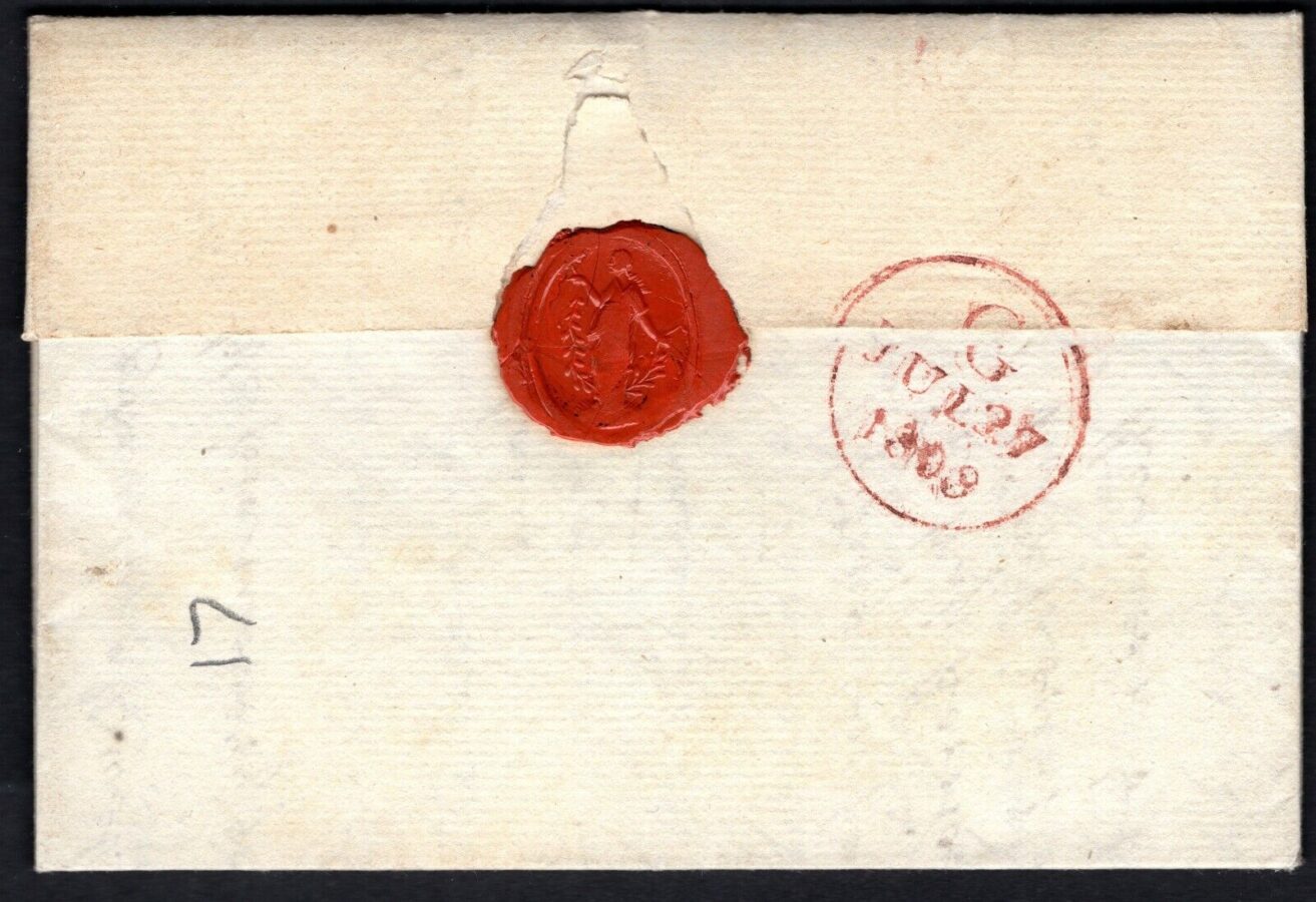 GB Cover HISTORIC LETTER re *RASCAL BONAPARTE* NAPOLEONIC WARS 1812 ...