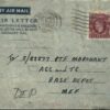 GB Cover WW2 Air Letter 6d Solid Address Lines Scarce Depot MEF Forces 1944 E242