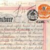 GB IRELAND *FOUR POUNDS* REVENUE Stamp £4- Dublin 1892 Indenture Document AF149