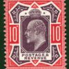 GB KEVII Somerset House SG.Spec.M44(4) 10d Deep Scarlet Mint VLMM c£280 ORED110