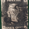 GB PENNY GREY-BLACK 1840 QV Stamp SG.3 1d Plate 10 (QE) MX Cat £1,000- RBR117