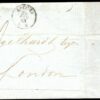 ITALY Cover GB QUARTERED SORTER Date-Stamp Unpaid Maritime Mail 1867 London M375 - Image 4