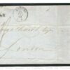 ITALY Cover GB QUARTERED SORTER Date-Stamp Unpaid Maritime Mail 1867 London M375 - Image 6