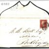 GB 1d Red Cover Yorks Driffield Pocklington Anchor Insurance Printed E 1855 G183 - Image 3