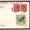 GB IOWCR RAILWAY 3d/2d Letter Stamp ISLE OF WIGHT Ryde KGV Cover 1920 RARE 26m