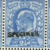 GB KEVII SG.230s 2½d DLR Variety Double *SPECIMEN* Block CERT Cat £1k++* SS4510 - Image 9