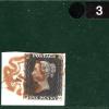 GB PENNY BLACK 1840 QV Stamp SG.2 1d Plate 1b (BG) *ORANGE-BROWN* MX Piece MSB3 - Image 4