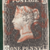 GB PENNY GREY-BLACK 1840 QV SG.3 1d Plate 3 (OK) VARIETY *K* Cat £500+ REDS72 - Image 5