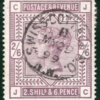 GB QV High Value SG.179 2s/6d Deep Lilac *SWISS COTTAGE* CDS 1895 c£225+ REDG75