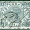 GB QV TELEGRAPHS High Value SG.T16 10s Superb 1877 CDS Used c£450+75% G2WHITE57