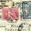 FRANCE Merson Perfin RAILWAY STATION Parcel Card 1925 CROATIA Vinkovci F298a
