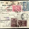 FRANCE Merson Perfin RAILWAY STATION Parcel Card 1925 CROATIA Vinkovci F298a - Image 4