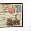 FRANCE Merson Perfin RAILWAY STATION Parcel Card 1925 CROATIA Vinkovci F298a - Image 5