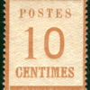 France ALSACE LORRAINE ScottN12 10c 1870 Germany Occupation Mint c$150 2RGREEN57