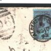 GB MILITARY Cover 1892 INDIA SEA POST *Aldershot Camp* RARE Duplex Hants M188
